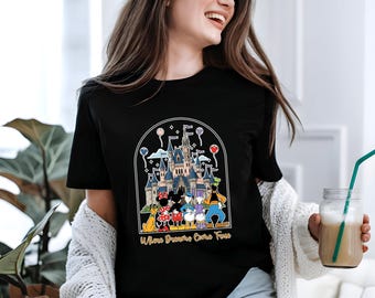 Where Dreams Come True Disney Shirt, Disney Aesthetic Kids T-Shirts, Where Dreams Come True T-Shirt, Disney Family Trip Matching T-Shirts