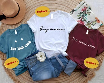 Personalized Boy Moms Club T-Shirt, Boy Mama T-Shirts, World Boy Mom Club T-Shirts, Boy Mama T-Shirts, Boys Mom Club Unisex T-Shirt