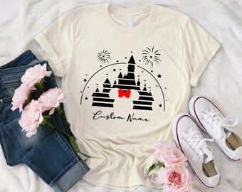 Disney Trip Mickey Minnie Shirt, Matching Family Disneyland Shirt, Custom Disney Vacation Shirt, Disney Castle Shirt, Disneyworld Shirt