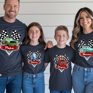 Cars Shirt, Lightening McQueen Matching Shirts, Tow Mater T-Shirt, Sally Doc Hudson Shirt, Disney Family Trip Shirts, image 1