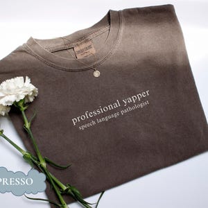 Speech Language Pathologist Comfort Colors Shirt, SLP Therapy Tshirt, Speech Therapist, SLP Grad Gift, Doodle Graphics, Graduation Gift SLPA