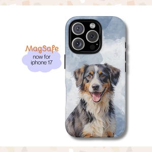 MagSafe Custom Phone Case, Watercolor Design Dog Mom Phone, Cat Case, iPhone 17 16 15 x Samsung S25 S24 S23 Google Pixel Case