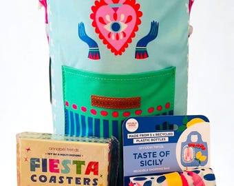 Cooler Bag, Reusable Shopping Tote & Coaster Set | Teacher Gift