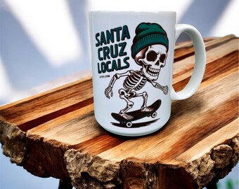 Santa Cruz California 15 oz. Skully Coffee Mug