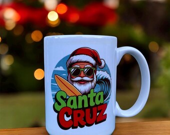 Santa Cruz California 15 oz. Santa Coffee Mug