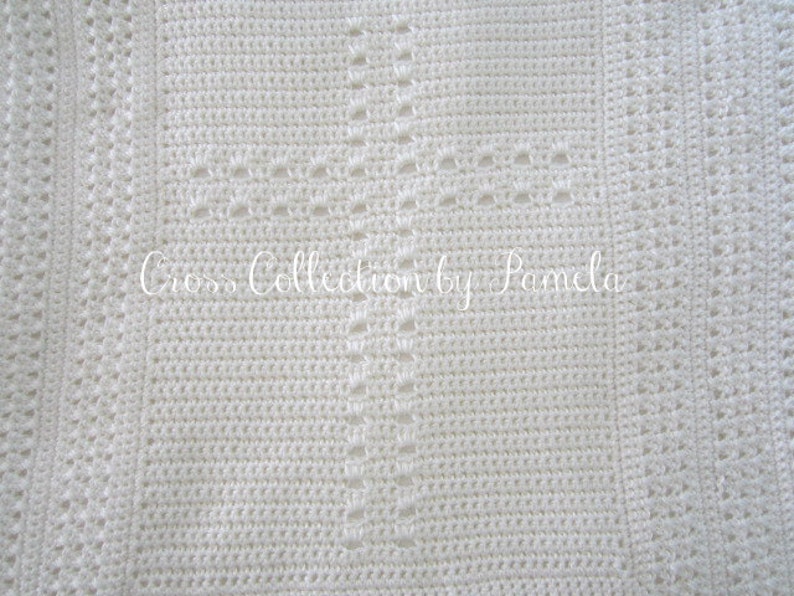 Crochet Christening Blanket Cross III PDF Pattern Baby Etsy