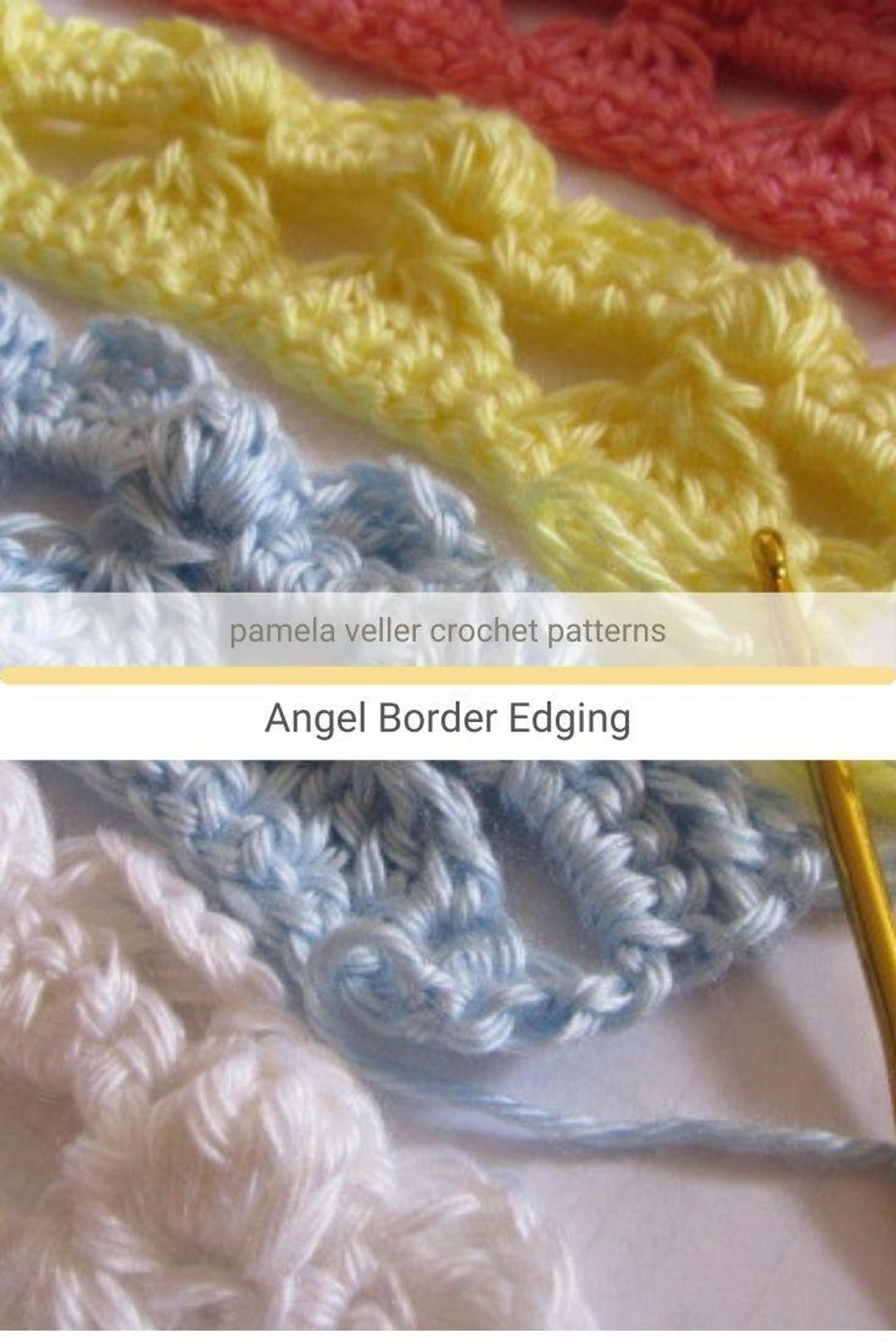 Crochet Angel Edging Pattern: Blanket Border (PDF Pattern) - Etsy