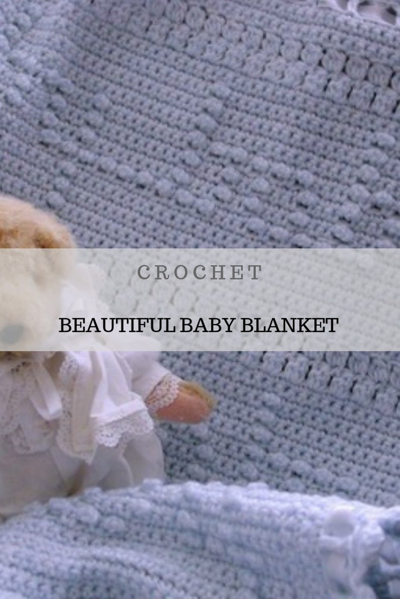 Crochet Little Baby Bubbles Blanket PDF Pattern Infant Afghan Etsy