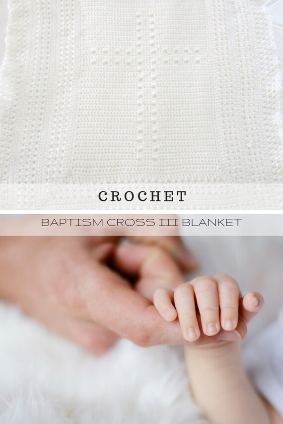 Crochet Christening Blanket Cross III PDF Pattern Baby | Etsy