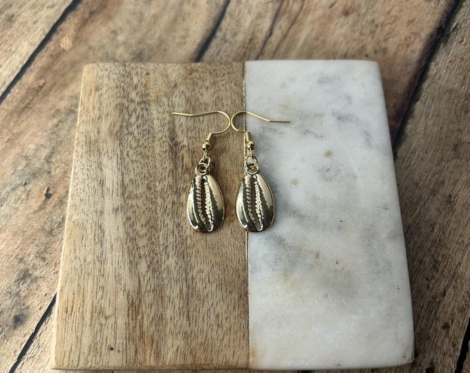 Gold Shell Earrings