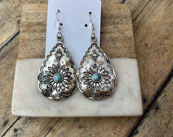 Large Turquoise  Earrings