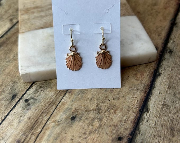 Gold Shell Earrings