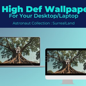 Paesaggi spaziali surreali: 9 sfondi HD con astronauti per il tuo desktop e laptop, download immediato, arte generata dall'intelligenza artificiale
