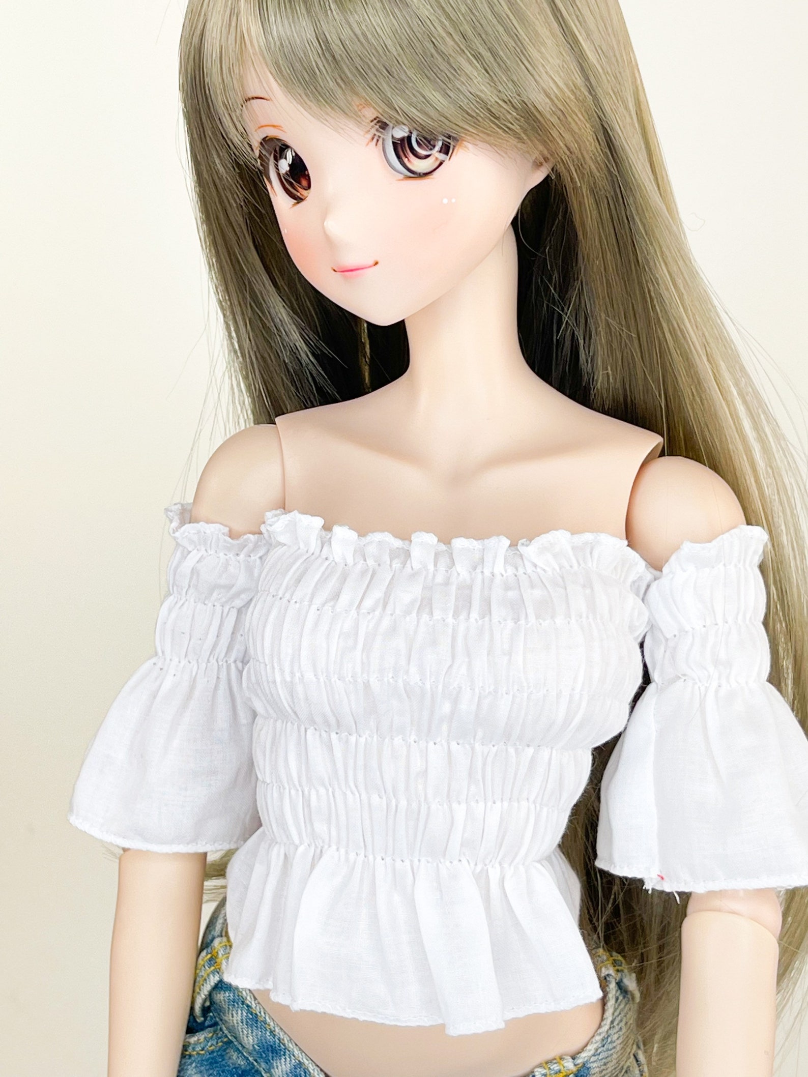 Shirred Blouse Smart Doll Top 60 cm BJD  Etsy