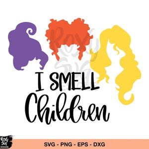 I smell children svg, halloween svg files, I smell children clipart, witch svg files, svg files for cricut, I smell children png