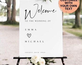 Printable Wedding Welcome Sign, Welcome To Our Beginning, Welcome To Our Wedding Sign svg, Personalized Wedding Sign, Wedding svg