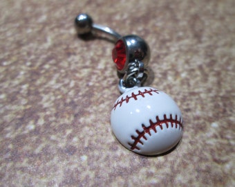 body jewelry baseball belly button rings piercing sports