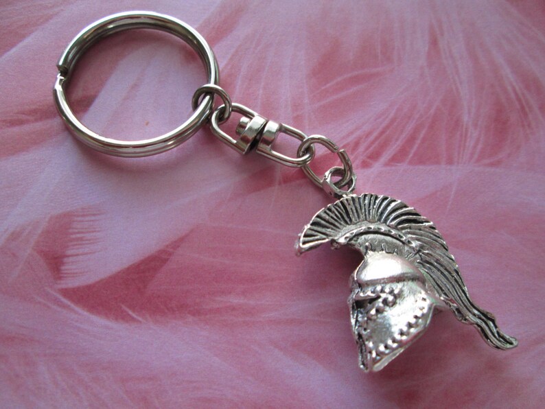 Roman helmet keychain