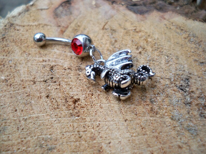 Dragon Belly Button Ring Body Jewelry Piercing - Etsy