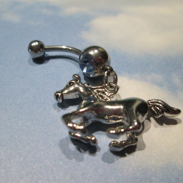Horse Belly Ring Etsy