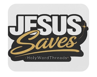 Jesus Saves Mouse Pad (Rectangle)
