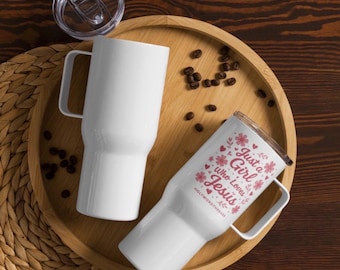 Floral Christian Travel Mug | Insulated Tumbler, Gift for Her