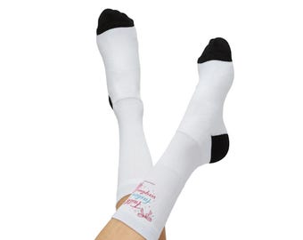 Faith, Fashion, Scripture Sublimation Socks
