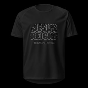 Jesus Reigns Unisex Sports Jersey|HolyWordThreads