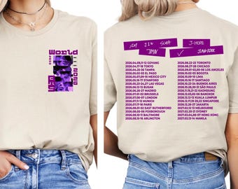 Arirang inspiriert World Tour T-Shirt 2026, Boy Band BTShirt
