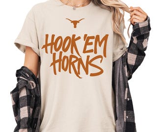 Hook 'em Hörner T-Shirt - Unisex Texas Shirt