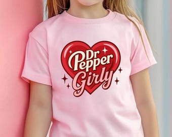 Pepper Girly Shirt - Girly Herz Soda Grafik Shirt