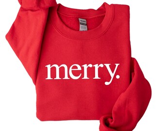 Frohe Weihnachten Sweatshirt: Festlicher Urlaub Pullover mit Rundhalsausschnitt