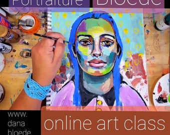 CLASS Adventures in Portraiture Online class pls read description below before purchasing