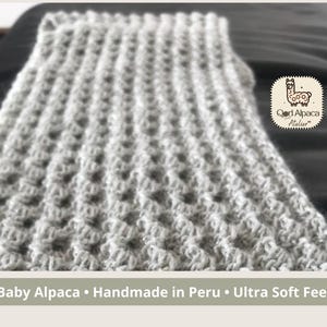 Alpaka Schal Handmade Ultra Soft 100% Alpaka Wolle, hypoallergen und atmungsaktiv, Luxus Geschenk für Sie oder Ihn, Winter Bestseller, Qori