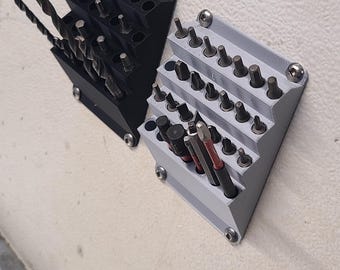 Drill Bit Holder or Organizer for Workshop Hobbyshop or Garage