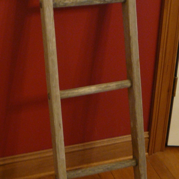 vintage re-purposed portion of an apple picking ladder