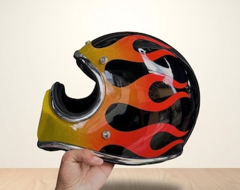 Vintage Motorcycle Cakil Helmet Custom Airbrush Paint Handmade Retro Style for Chopper Bobber - Etsy Vintage Motorcycle Cakil Helmet Custom Airbrush Paint Handmade Retro Style for Chopper Bobber - Etsy