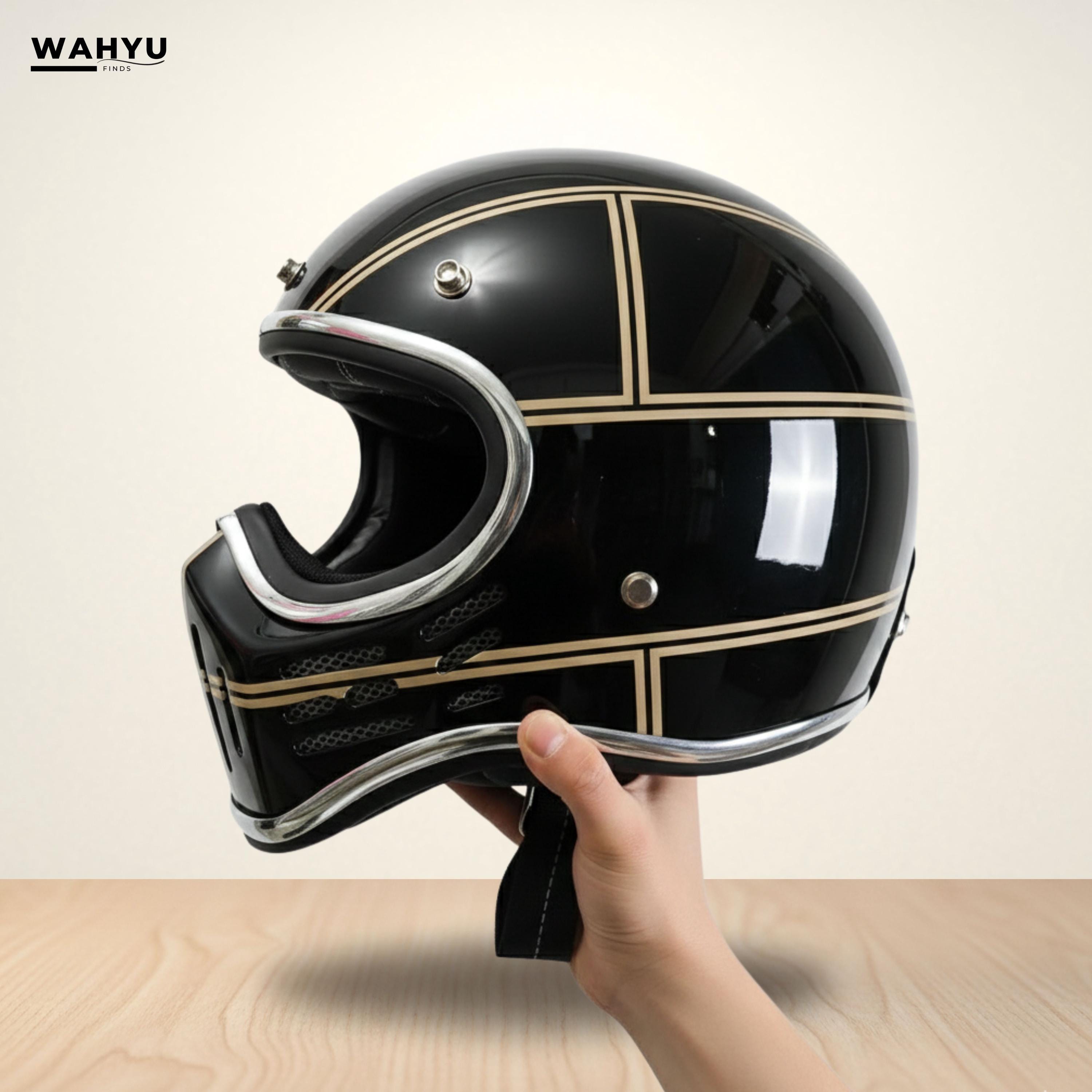 bobber motorcycle helmets Open Face Helmet DOT Approved - YEMA Helmet YM-627 Motorbike Moped Jet Pilot Crash Chopper 3/4 Half Helmet with Sun Visor for Adult Men Women Triumph Bobber, do you like