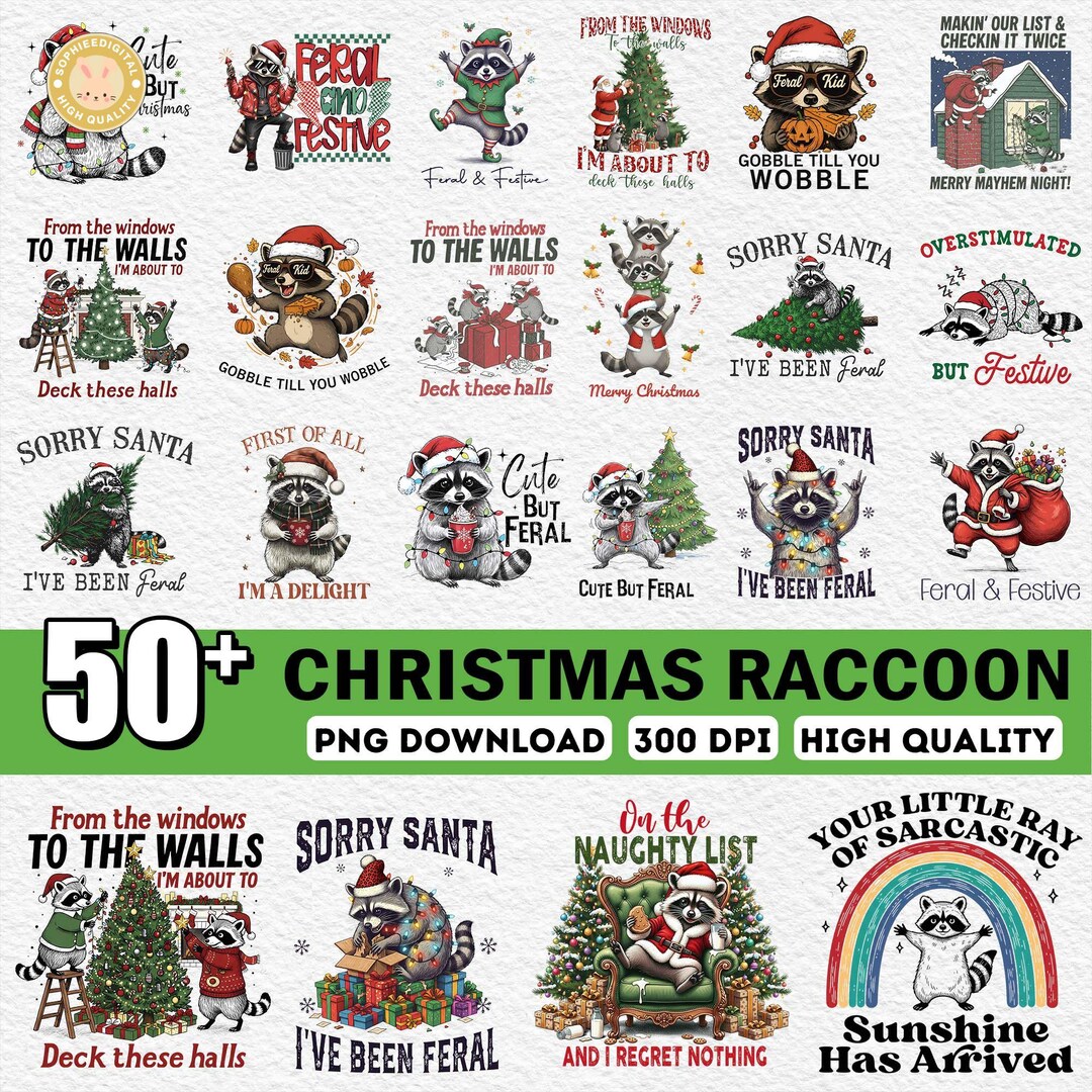 50+ Funny Raccoons Png Bundle, Racoon Meme Png, Cute Raccoons Png ...