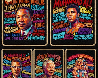 Paquete de más de 10 imágenes PNG de Excelencia Negra, La Historia Es Fuerte, Empoderamiento Negro, Historia Negra, Afroamericano, Igualdad