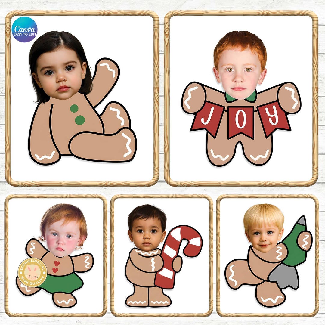 6+ Gingerbread Photo Frames Png Bundle, Add Your Photo Png ...