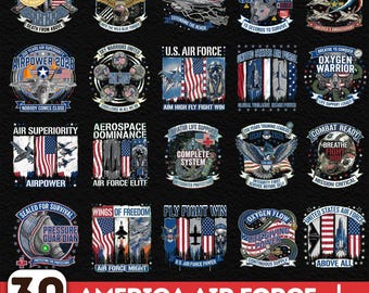 30+ America Air Force Png Bundle, America Army Emblem Png, Patriotic Png, 250th Anniversary Png, USA Military Png Bundle, Land Of Free Png