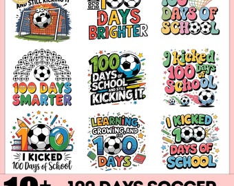 10+ Pack J'ai donné un coup de pied 100 jours png, Sport png 100 jours, École de football png, 100 jours d'école png, Ensemble png pour la vie des enseignants, Png amateur de football