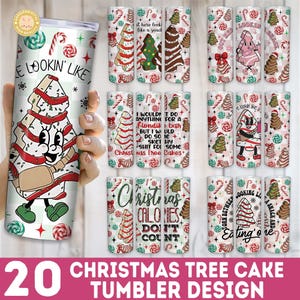 20+ Lookin' Like A Snack Tumbler Png Bundle, Christmas Tree Cake 20oz Tumbler Wrap, Pepermint Tumbler, Christmas Tumbler Coquette Tumbler