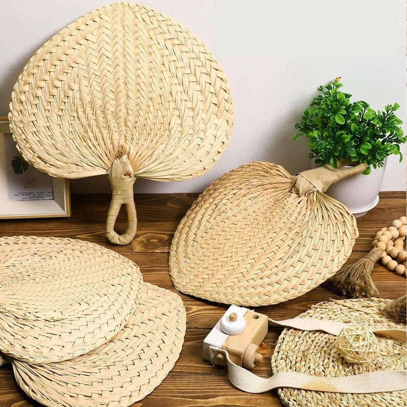 Raffia Hand Fans
