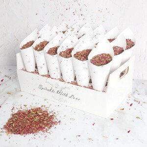 Porta coni di coriandoli, decorazione in scatola di carta kraft