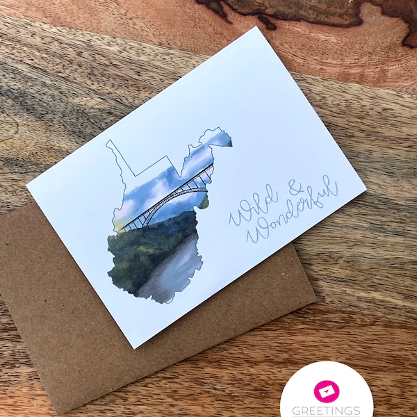 Bridge Note Card Etsy