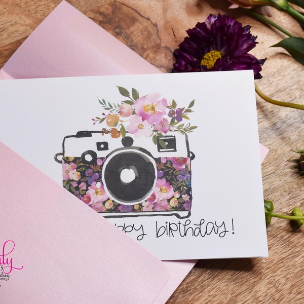Have a Snappy Birthday, Camera lover card, photographer card, fun friend birthday card, girlfriend card, birthday card for mom, funny card
