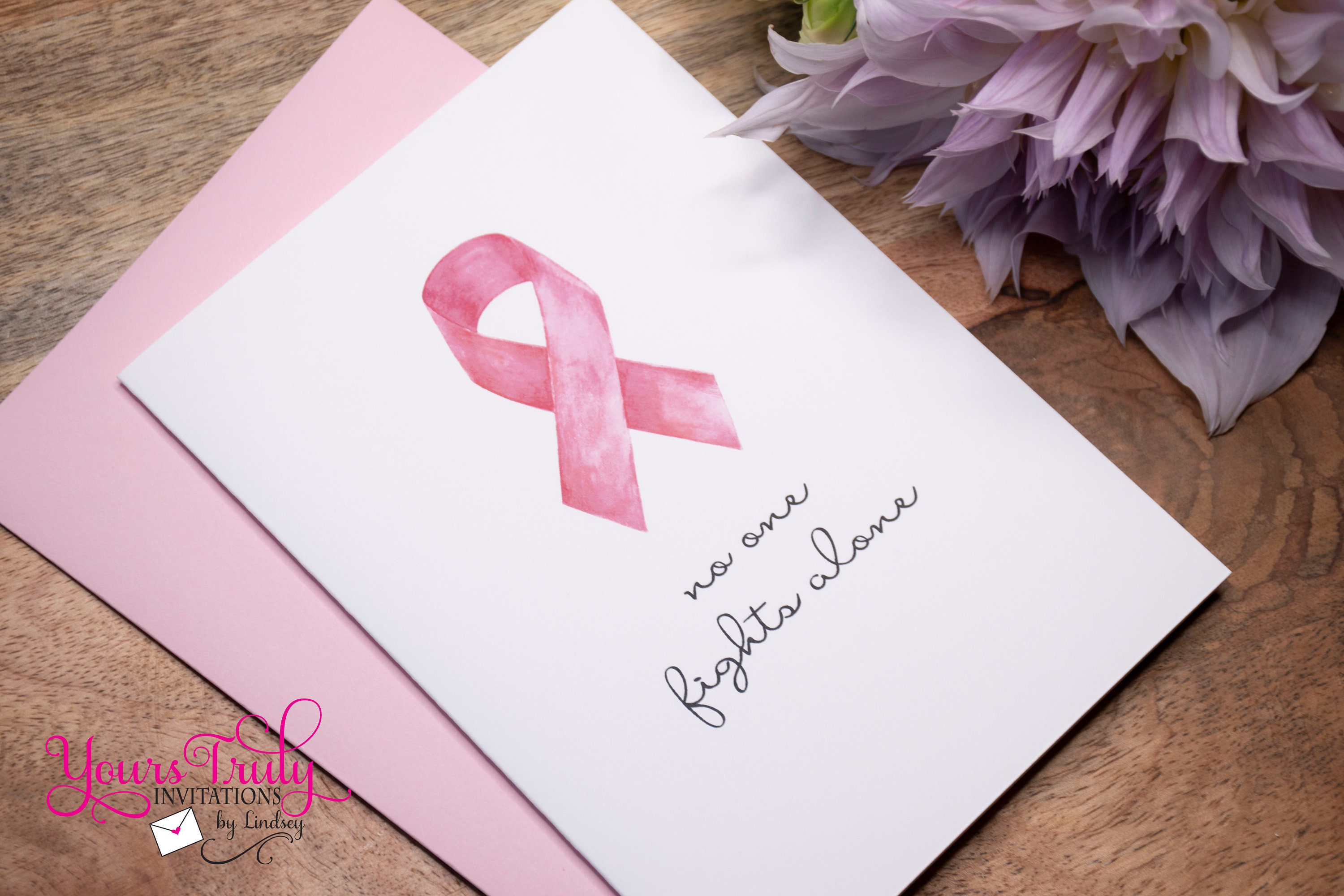 PINk RIBBON様ありがとうございます Pink Ribbon Breast Cancer Awareness Card: Get Well Soon - Etsy
