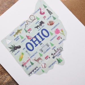 I Love Ohio Greeting Card: Cities & Landmarks